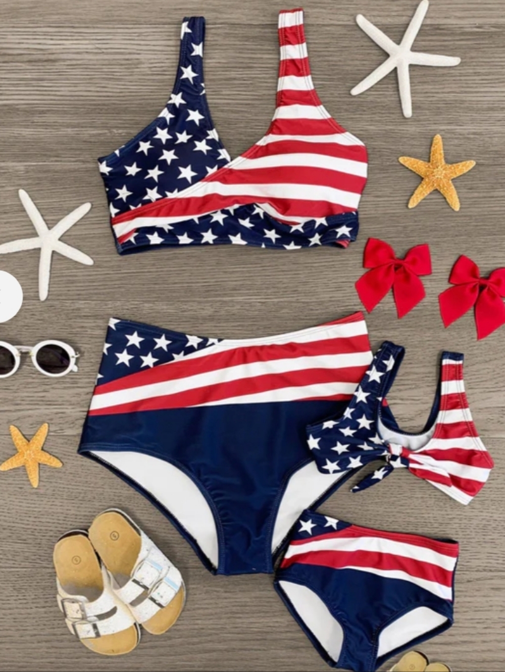 American Flag Two-Piece Bikini Set - Stars & Stripes